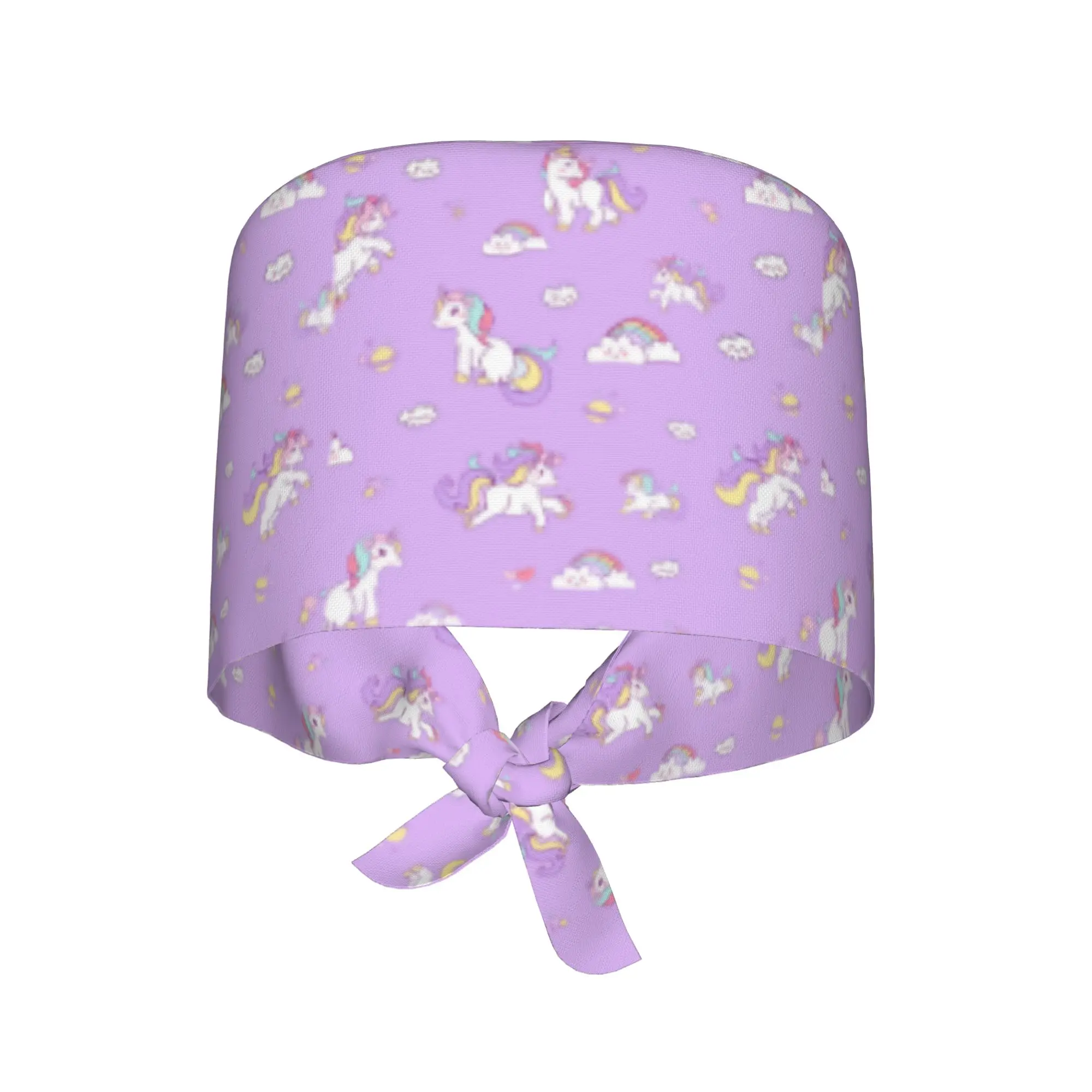 

Custom Dream Unicorn Working Cap Surgical Hats Men Women Lovely Cartoon Pattern Operator Hats Lab Works Hat