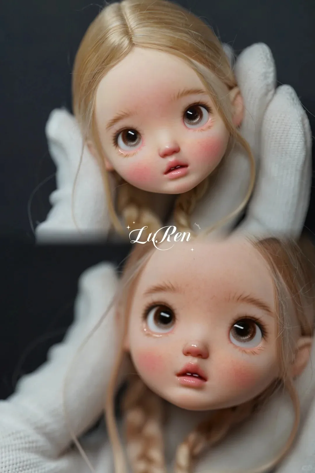 SD BJD Doll 1/6 doudou nimo Testa Bella Ragazza Trucco Giocattolo In Resina di Alta Qualità Regalo Solo una Testa Spedizione Gratuita