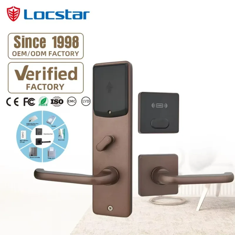 

Good Quality RFID M1 Card Unlocked With Energy Saver And Encoder Split Hotel Door Lock