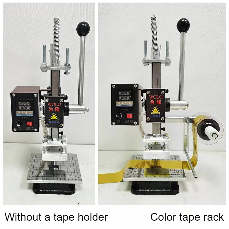 소형 수동 라미네이터 로고 명함 가죽 지갑 핫 인덴테이션 마크 핫 스탬핑 플라스틱 나무 스탬핑 기계