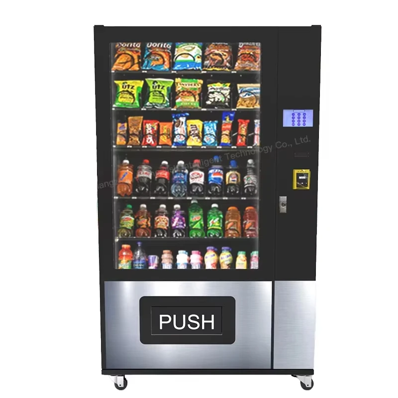 Intelligent Beverage Vending Machine Automatic Snack Food Combo Dispenser Commercial Retail Kiosk Cabinet