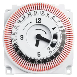 16A 250V Mechanical 24 Hours Timer Switch Industrial Timing Device Panel Switch Protect Industrial Timing Switch Protect Panel