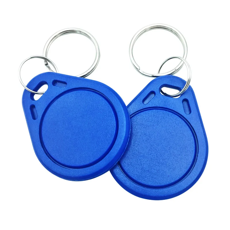 10Pcs RFID Keytags Mifare 13.56MHz 14443A M1 S50 Small Smart IC Key Ring Tag Keyfob Token Nfc Access Control Keycard