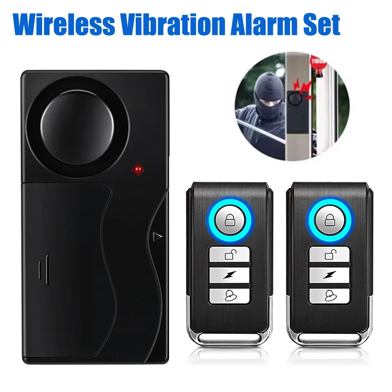 

110 дБ громкая сигнализация для дверей и окон с дистанционным управлением, охранная сигнализация для умного дома с магнитным датчиком, беспроводной детектор сирены, сигнализация