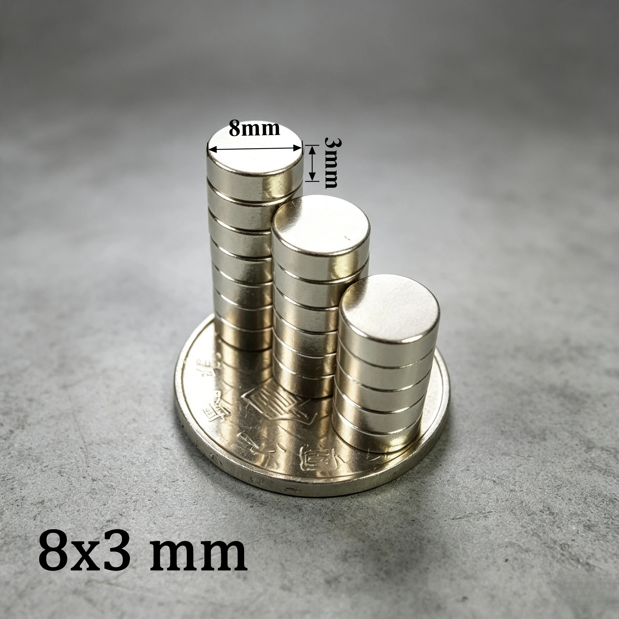8X3MM N35 Small Round Disc Neodymium Magnet Super Powerful Permanent NdFeB Rare Earth Magnet 8X3MM