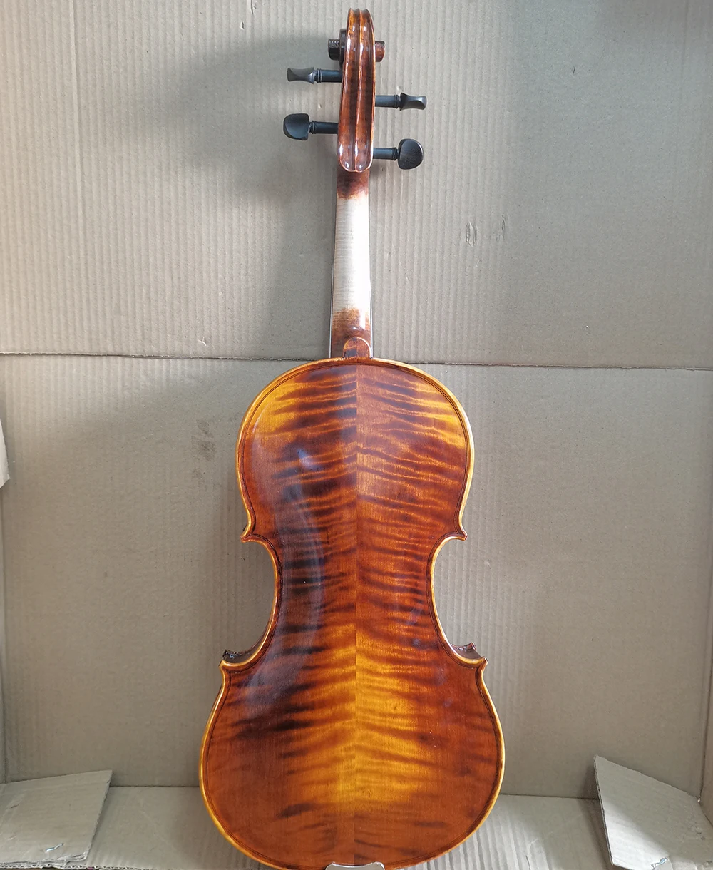 

Free Shipping Viola 15"-16" Antonio Stradivarius 1715 100% reddish brown Handmade Oil Varnish Viola set With Bow Foam Case