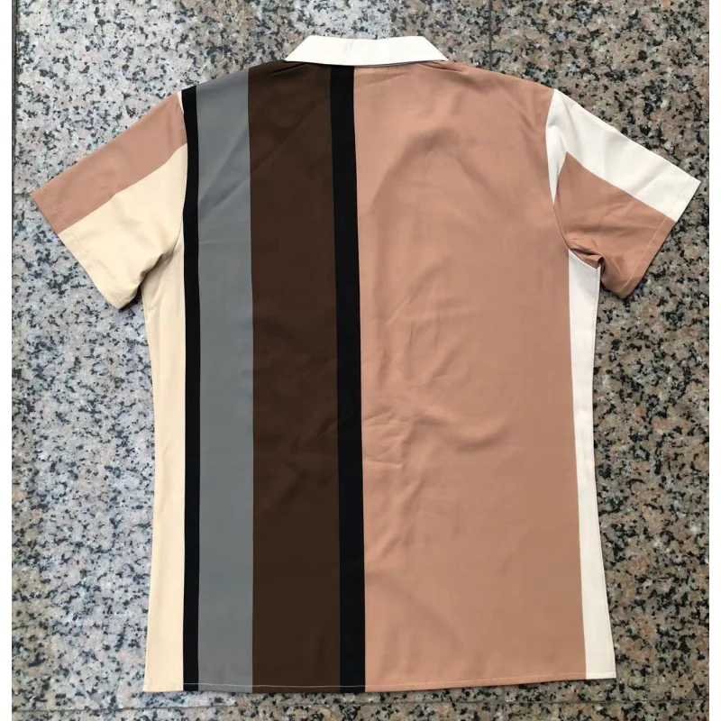 Versatile Hot-Selling Men's Printed Hawaiian Beach Casual Short Sleeve Shirt Cardigan