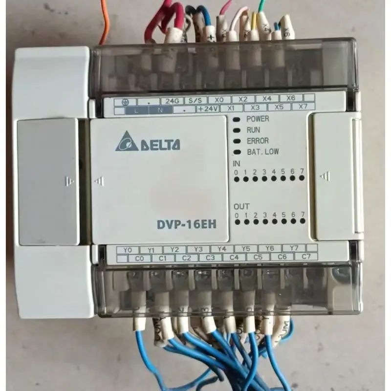 

Second-hand test OK，Delta PLC，DVP16EH00T2