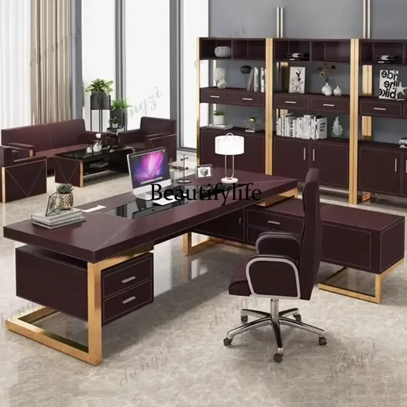 A73 Aesthetic Office Desk Conference Executive Workstation Bedside Computer Table Hotel Furniture for Home Office