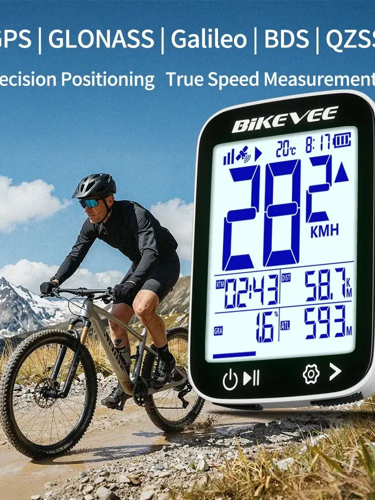 AliExpress Bikevee Waterproof GPS Cycling Computer Wireless Speedometer Tachymeter Odometer for Mountain Road Bicycle Bike Accessorie Cyclocomputer