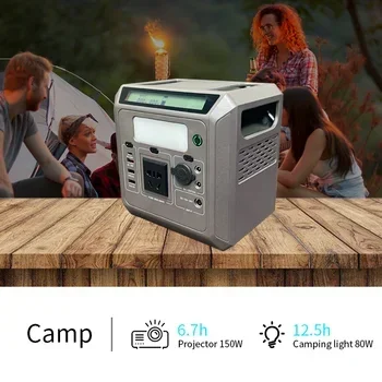 Solar Power Bank 300W Outdoor UPS Energy Storage Battery Off Grid solar Power System Portable Power Station