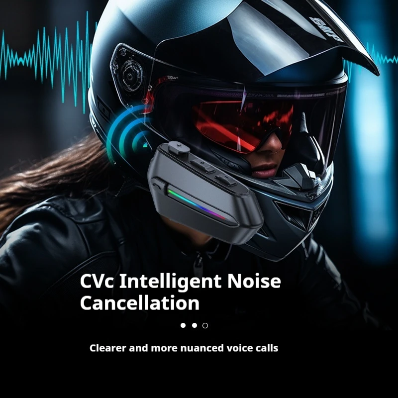 C10 Wireless Bluetooth Helmet Intercom Headset Ipx5 Waterproof Noise Reduction Music Share Outdoor Cycling Skiing Climbing image 5