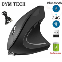 Vertical Ergonomic Gaming Mouse Wireless Rechargeable Gamer Mause Kit Optical 2.4G Mouse Computer PC Laptop Desktop USB Mice