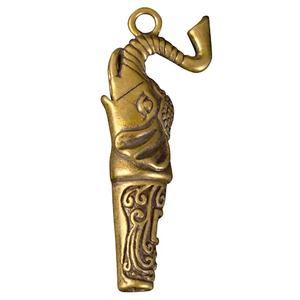 

Elephant Survival Whistle Sturdy Brass Material Outdoor Emergency Keychain Hang Dog Hike Tin Sound Camp Nose Referee Child H