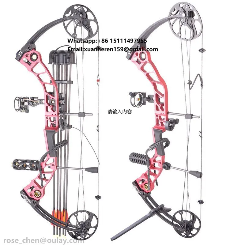 

T1 Archery Compound Bow for Outdoor Hunting Shooting Aluminum Bare Bow Archery Aluminium Compound Bow and Arrow