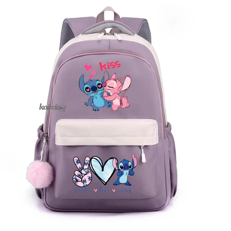 Hot Lilo And Stitch Backpacks Women Backpack Female Travel Bag Backpacks Schoolbag for Teenage Girls Bookbag Mochila Best Gift