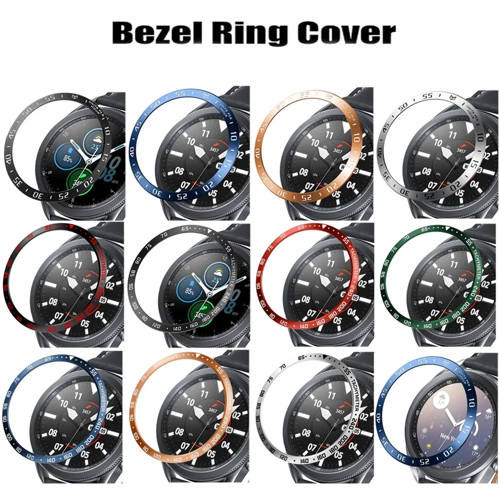 Bezel Ring + Case For Samsung Galaxy Watch4 Classic 42mm 46mm TPU Protector Cover Decorative Frame 2in1 For Watch3 41mm 45mm New