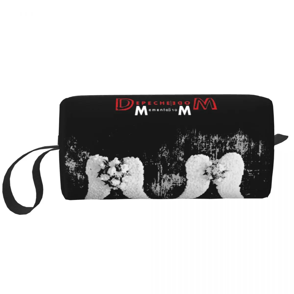 Depeche Cool Mode Cosmetic Bag for Women Makeup Bags Memento Mori Travel Zipper Toiletry Bag Organizer Merch