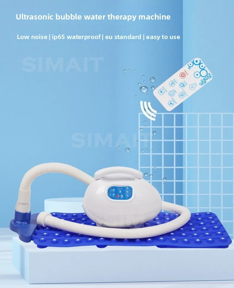 Ozone Ultrasonic Bubble Spa Mat | Home Bath Massage Machine with Remote Control for Bathtub Relaxation