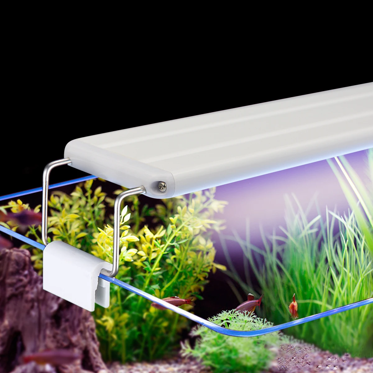 Super Slim LED Aquarium Light Lighting Plants Grow Light 28/38/48CM Aquatic Plant Lighting Waterproof Clip-on Lamp For Fish Tank