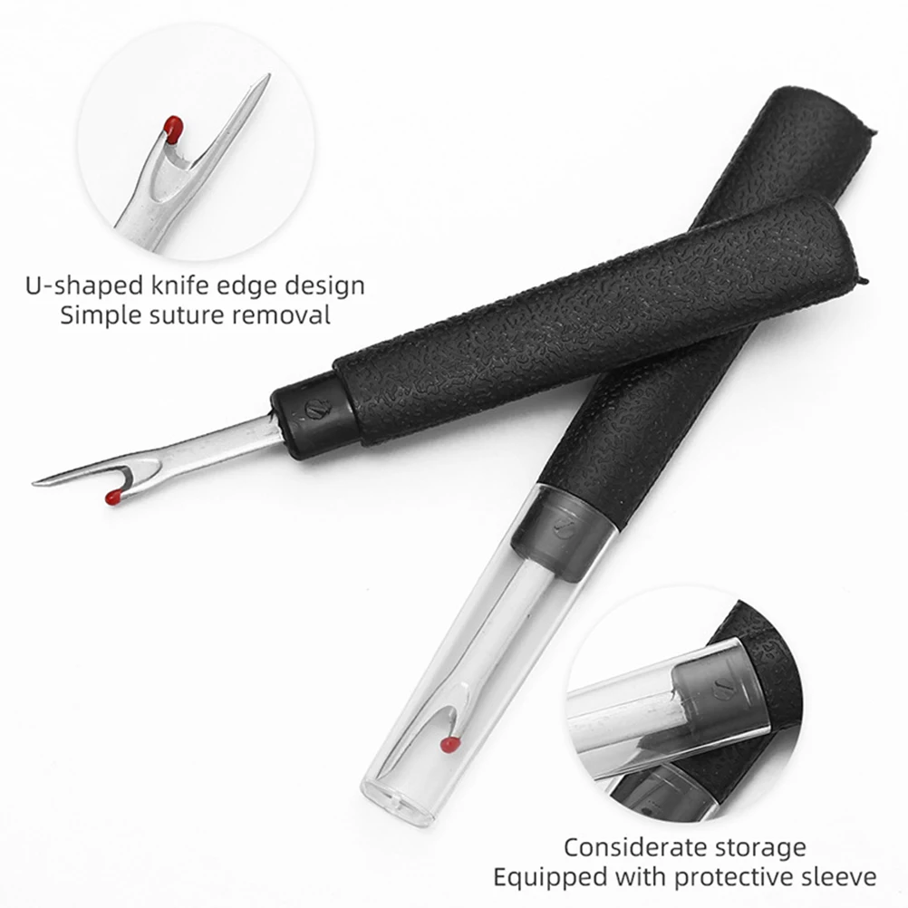 

2Pcs Handy Seam Rippers Strong Stainless Steel Construction Lightweight Thread Remover for Quick Seam Splitting Sewing Craft