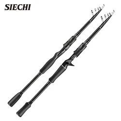 SIECHI Carbon Fiber Spinning Rod Telescopic Fishing Rod 1.8M 2.1M 2.4M 2.7M Casting Lure Feeder Rod Super Hard Carp Fishing Pole