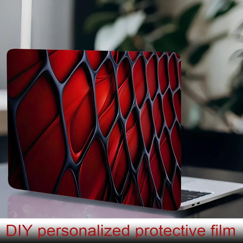 

2 laptop stickers Rippled Curve Protective film, DIY scratch resistant sticker