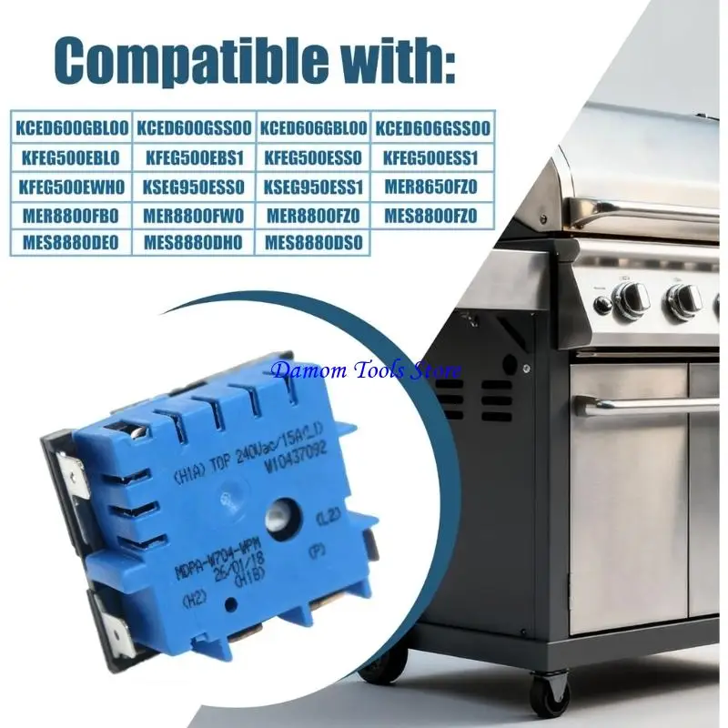 57BE Universal Electric Ranges Switches With Smooth Heat Adjustment For Precise Cooking Control