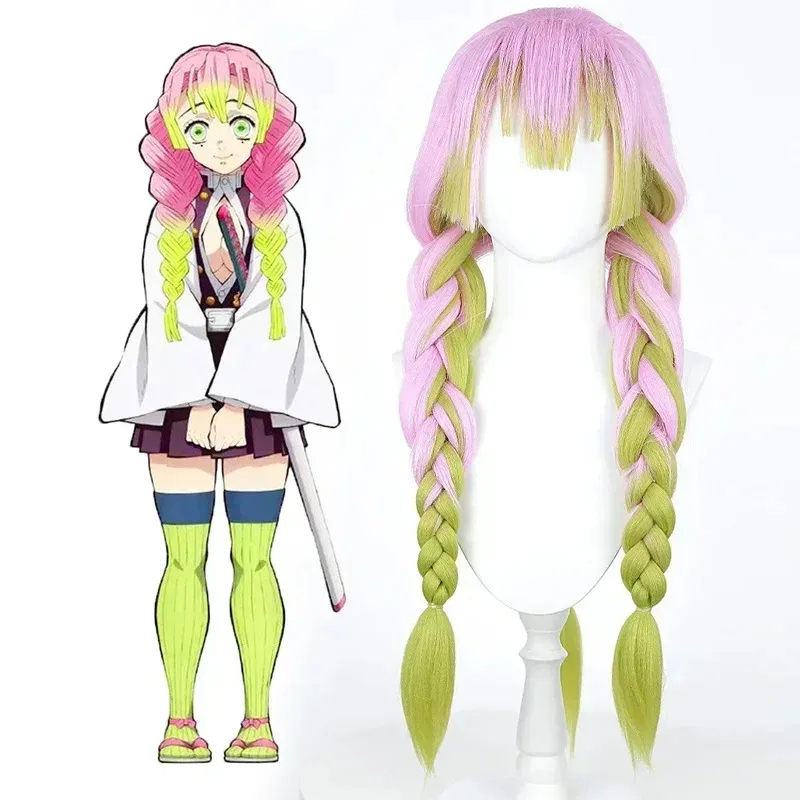 Moda Kanroji Mitsuri Cosplay disfraz rosa kimono vestido trajes Halloween carnaval fiesta disfraz mujeres Suitsx;8's,6;