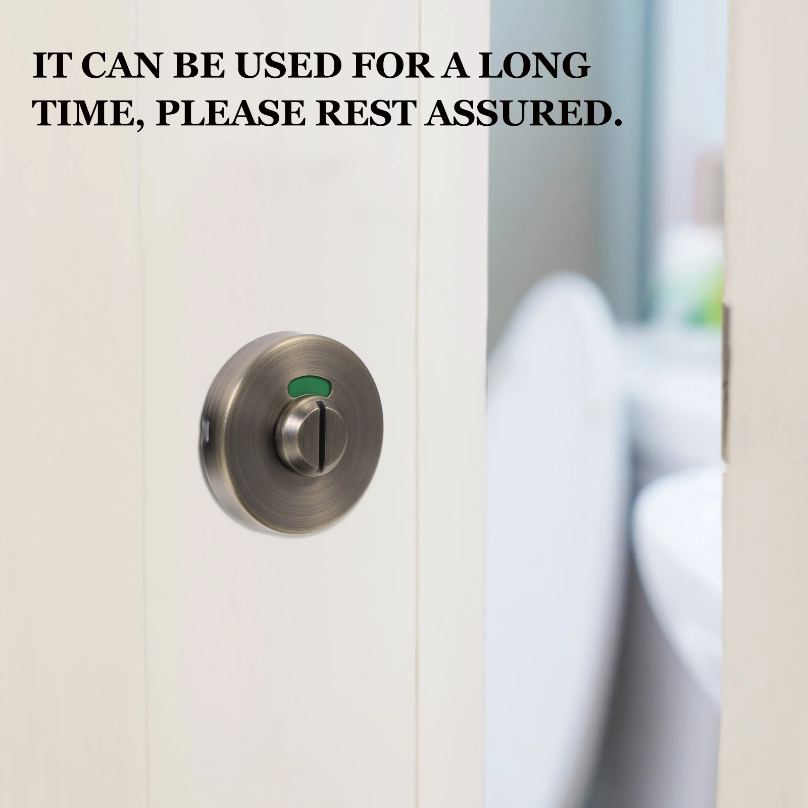 

Indicator Door Lock Stainless Steel Copper Bathrooms Door Bolts Hardware Shower Door Latch Vacant Occupied Sign Door