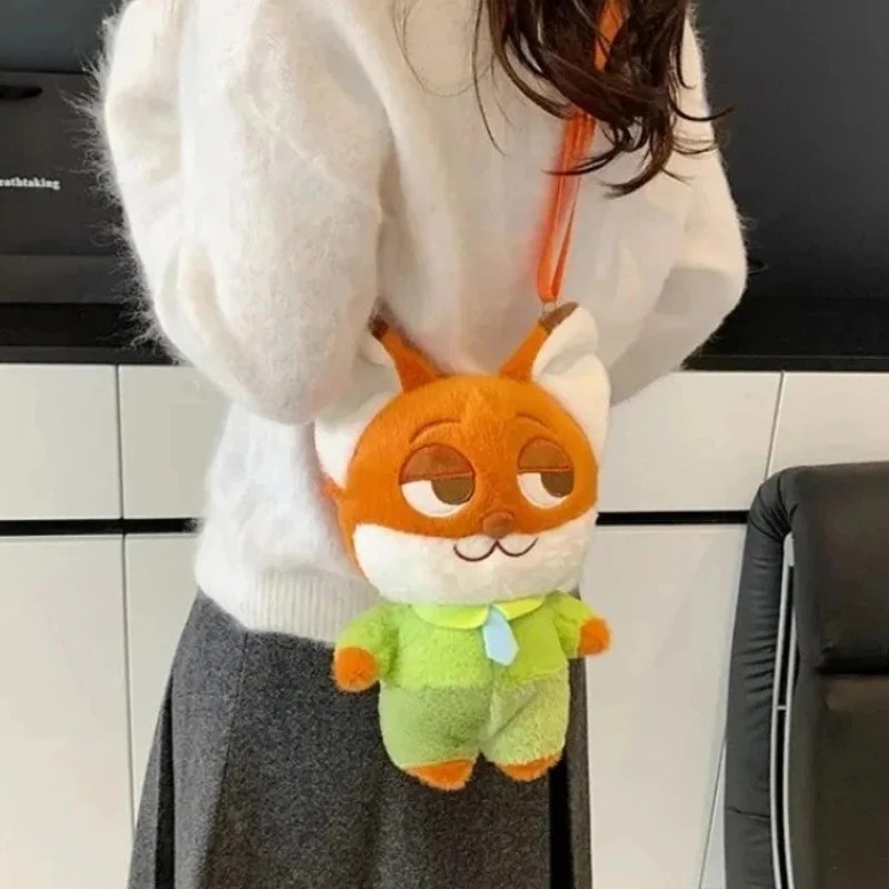 2026 New Trendy Popular Zootopia Cartoon Single-shoulder Bag Plush Handbag, Large-capacity Outdoor Travel Unisex Crossbody Bag