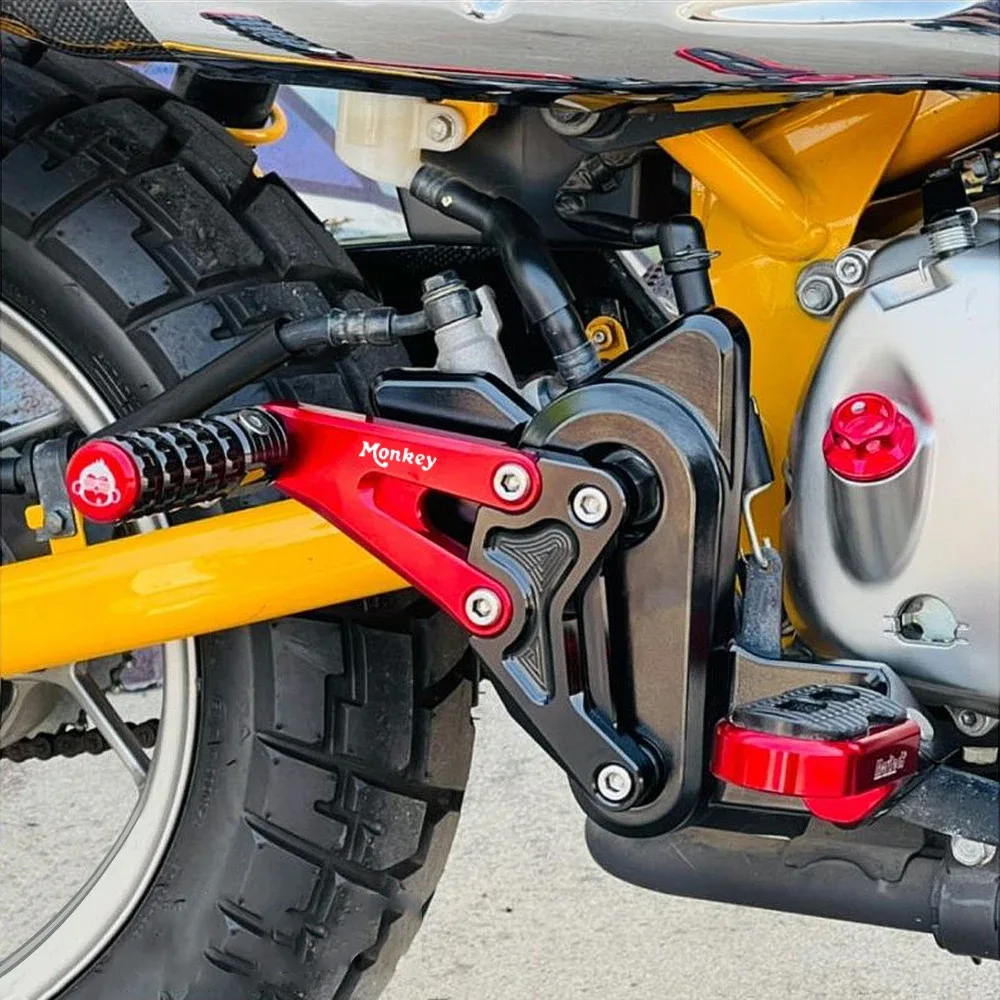 Suitable NEW For Honda Monkey 125 modified aluminum alloy rear foot pedal 2018 2019 2020 2021 2022 2023 2024 Monkey 125