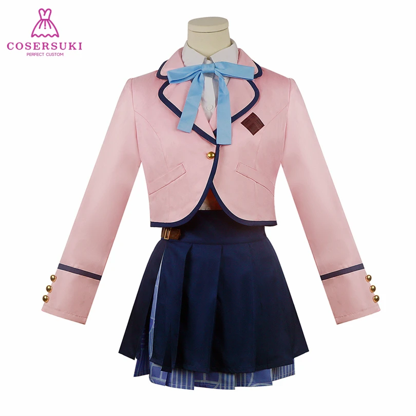 Gakuen IDOL Hanami Saki Cosplay Costume Headwear Halloween Carnival Convention Outfit