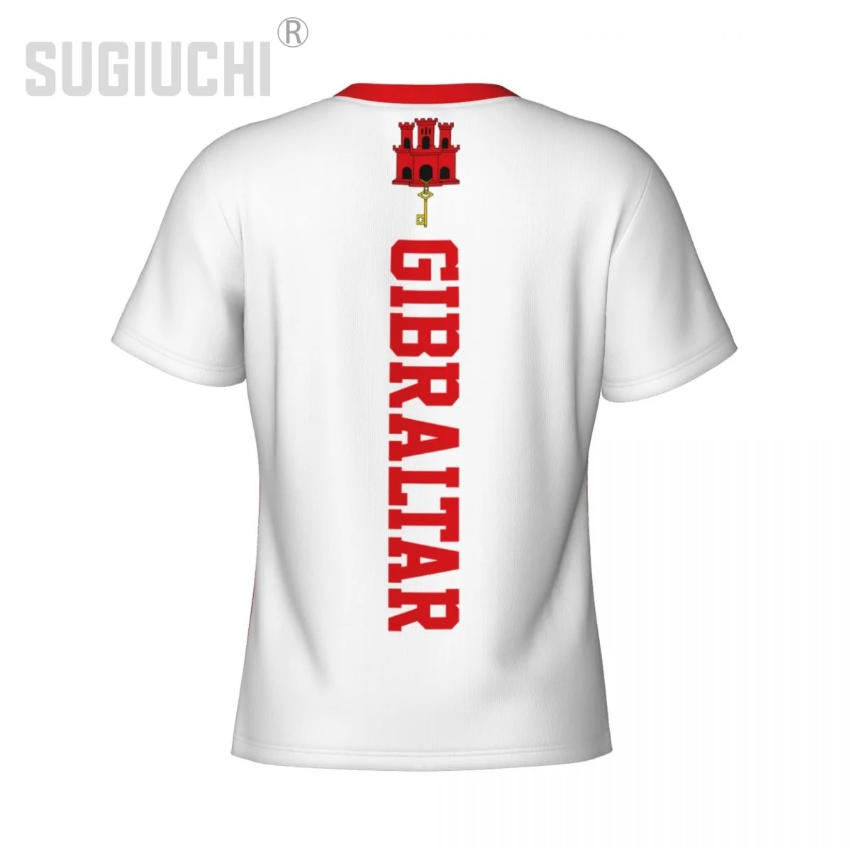 ضيق تي شيرت رياضي جبل طارق العلم ثلاثية الأبعاد للرجال النساء تيز جيرسي الملابس كرة القدم مشجعي كرة القدم هدية الوطنية تي شيرت #5