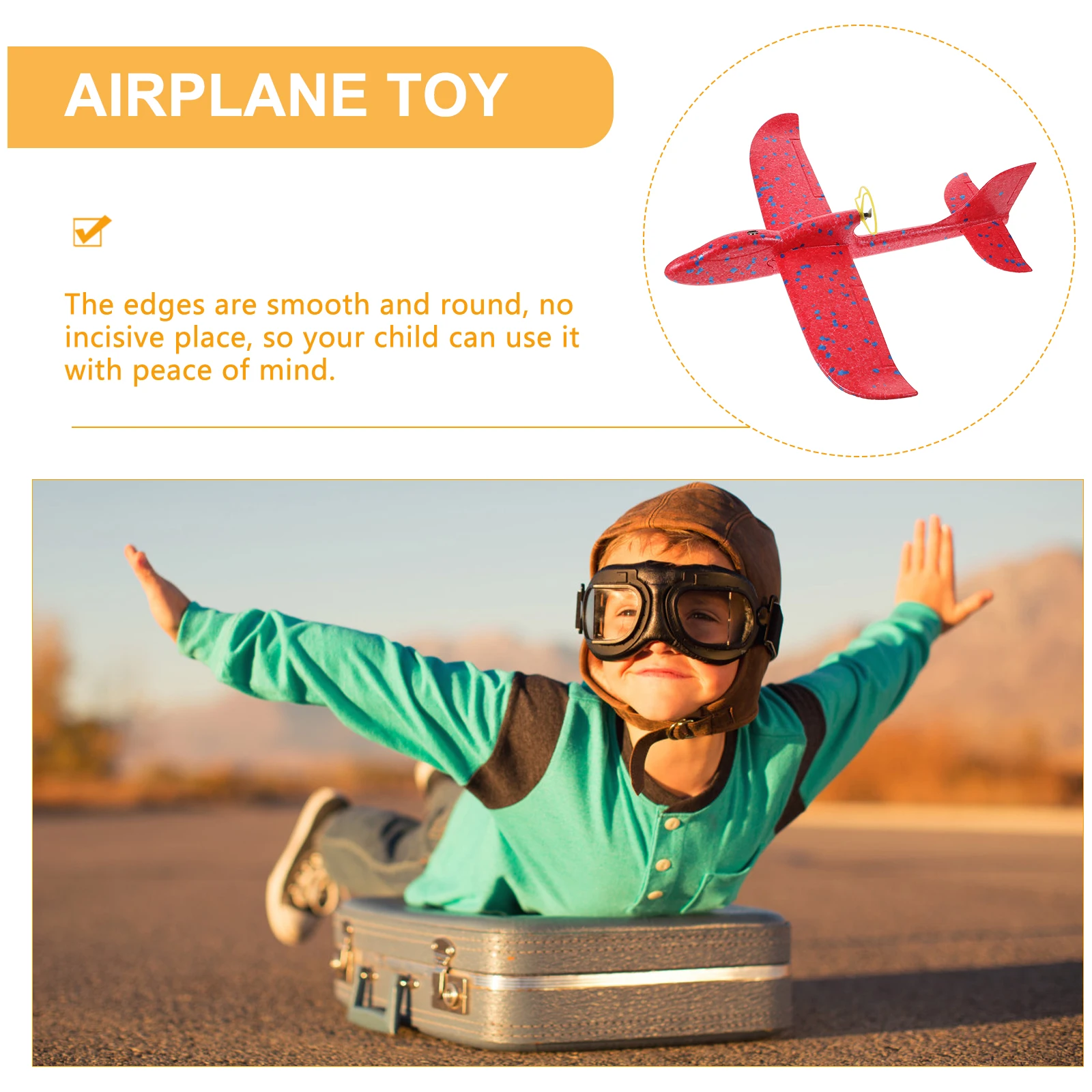 

Rotary Toy Airplane with Light Aircraft Electric Toys Glider Flying Flight