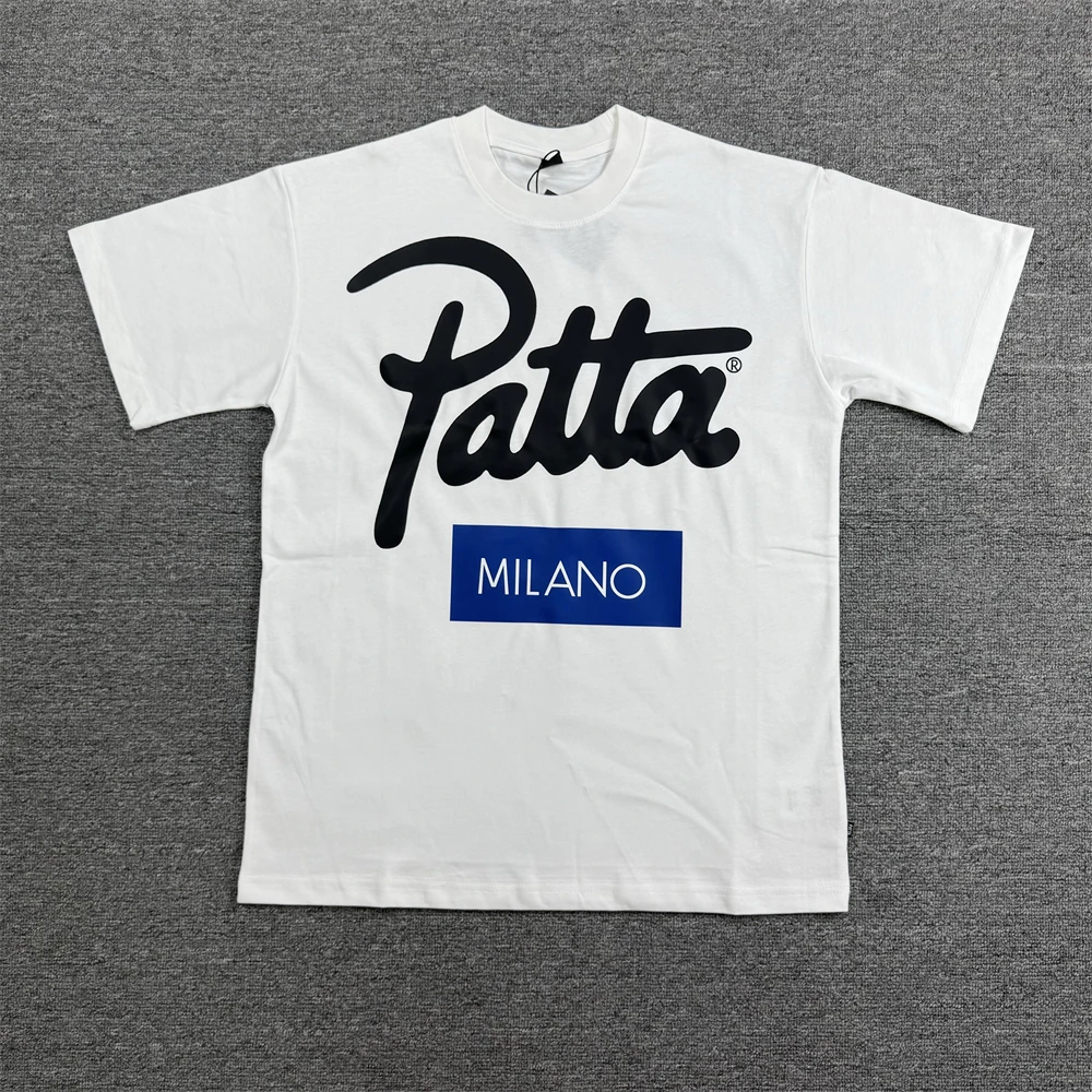 2026ss باتا ميلانو قصيرة الأكمام تي شيرت الرجال النساء فضفاض تي شيرت المحملة القمم