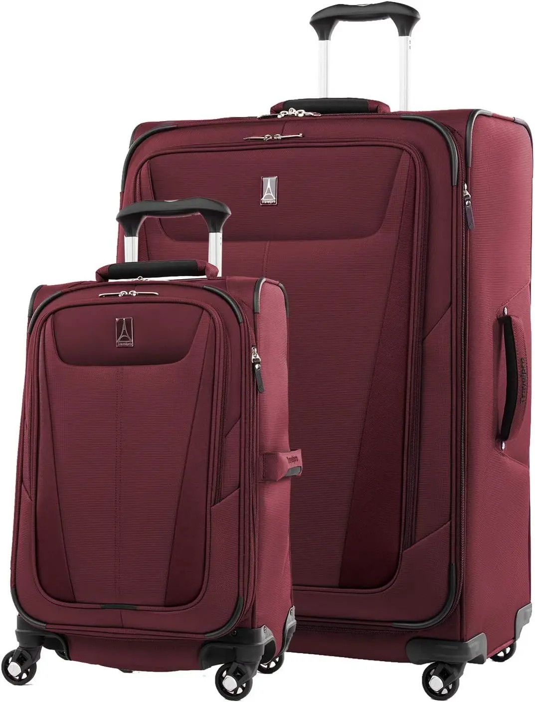 Maxlite 5 Softside Expandable Luggage With 4 Spinner Wheels, Lightweight Suitcase, Men And Women, Burgundy, 2-Piece Set (21/29)