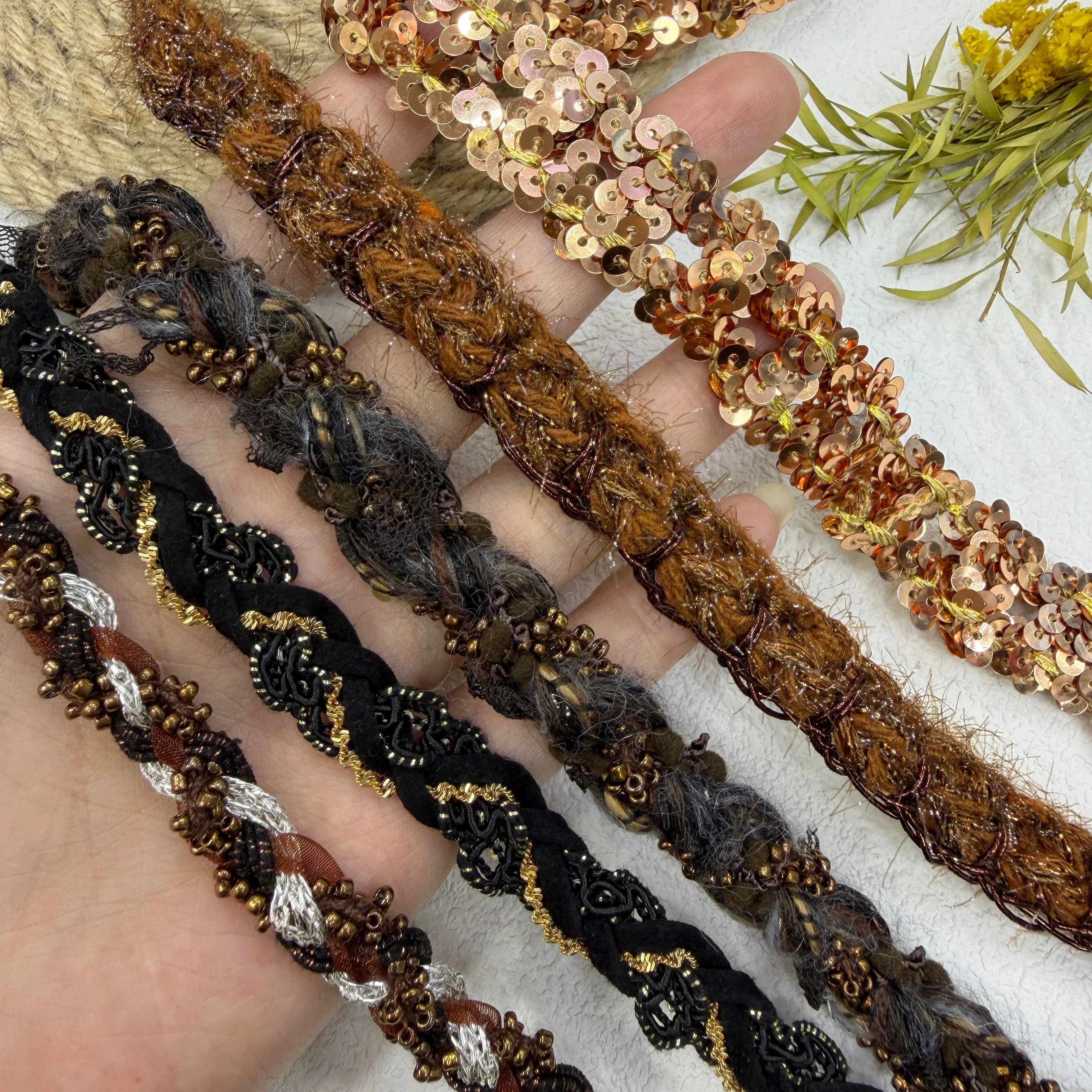 3yard Rice bead Sequin Lace Tr - Textile And Sewing Supply ulasan dan harga