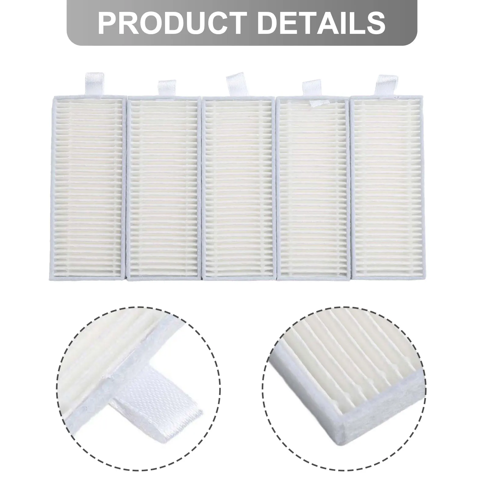 حافظ على بيئة نظيفة مع مرشحات بديلة لمجموعة المكنسة الكهربائية EZVIZ RE4RE4 PlusRE5RE5 Plus مكونة من 5 قطع