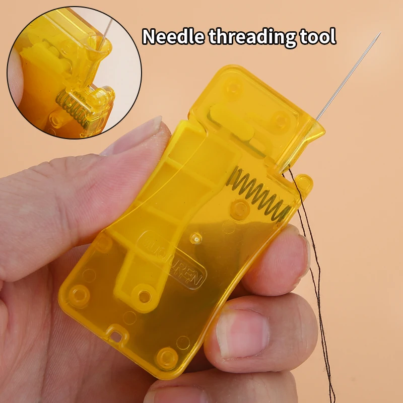 

1/2pc Auto Needle Threader DIY Hand Sewing Threader Hand Machine Stitch Insertion Sewing Automatic Thread Device Household Tools