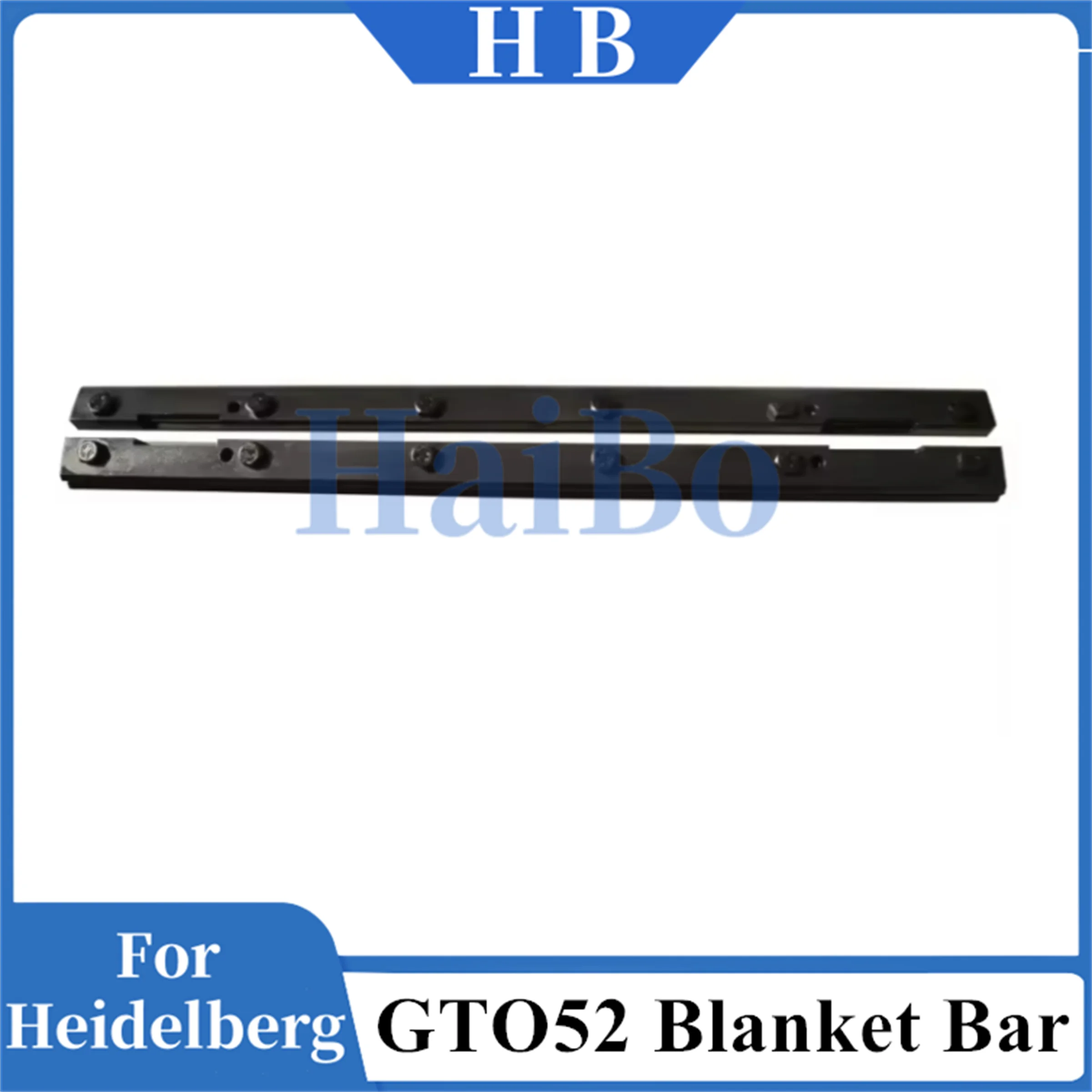 HaiBo Best Quality 520x30x15mm GTO 52 Clamp CPL GTO52 Parts Plate Clamp 6 Bolts Blanket bar 69.006.002F Offset Printing Machine