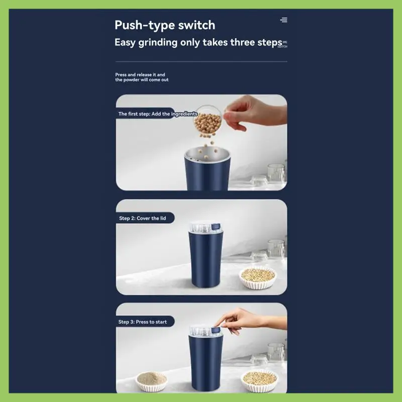 

A56T-маленькая электрическая кофемолка, мельница для зерна, орехи, фасоль, шлифовальная машина для трав, вилка стандарта США