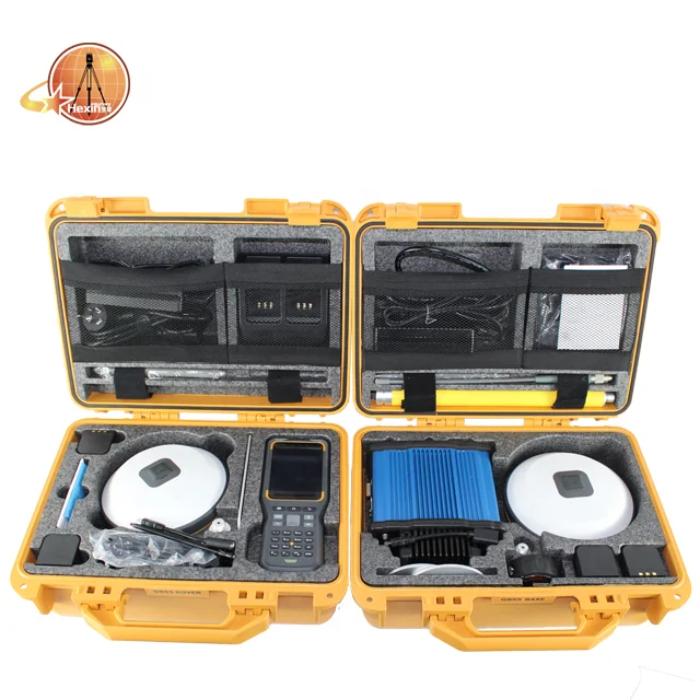 قاعدة V98 Gps Gnss RTK متعددة الوظائف عالية الهدف والتحكم في آلة روفر مع وحدة تحكم ميدانية احترافية IHand55