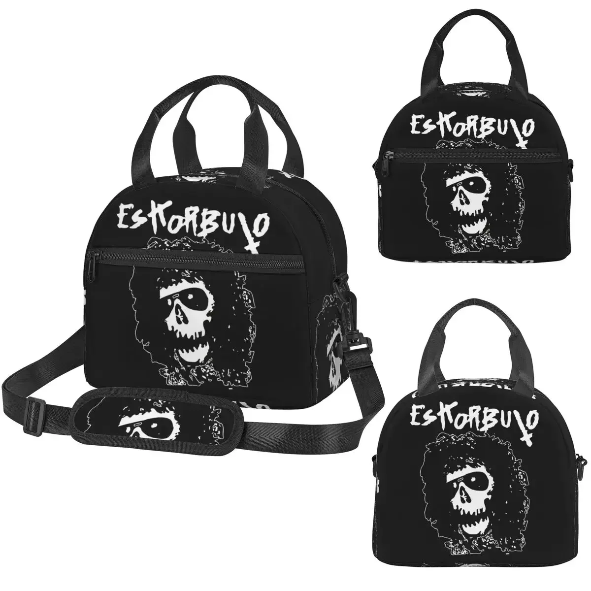 Eskorbuto Band Bolsa térmica para el almuerzo para mujer, caja térmica para oficina, bolsa térmica portátil para el almuerzo