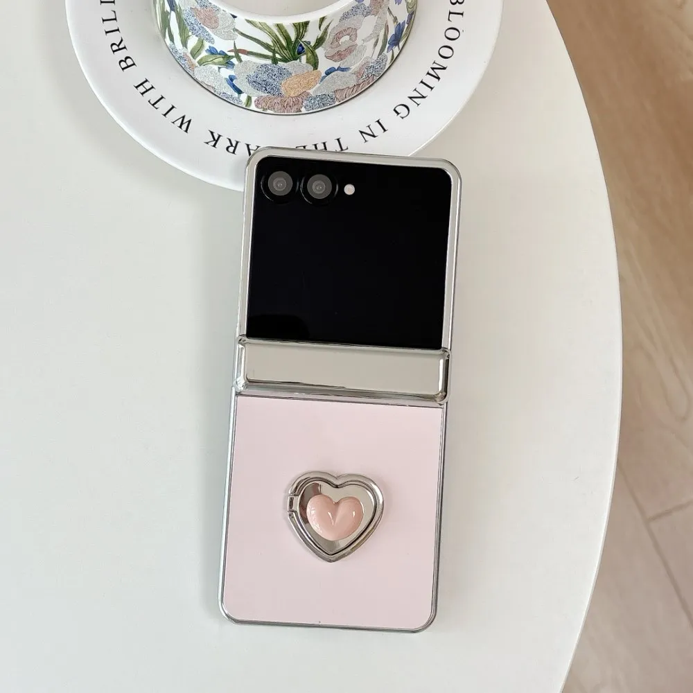 

Для Samsung Galaxy Z Flip 3 4 5 6 7 FE шарнирное кольцо-подставка с гальваническим покрытием складная защита жесткая задняя крышка аксессуары Funda