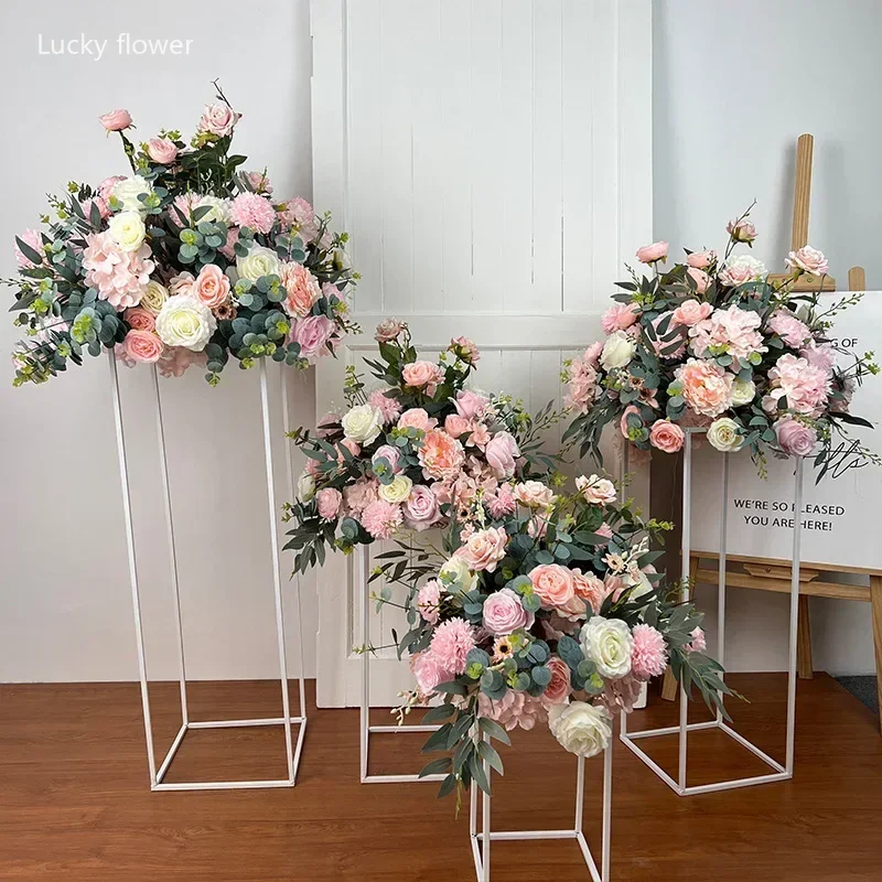 

Artificial Flower Ball Wedding Decoration Table Centerpieces Decor Floral Road Leading Arrangement Party T Stage Display Props