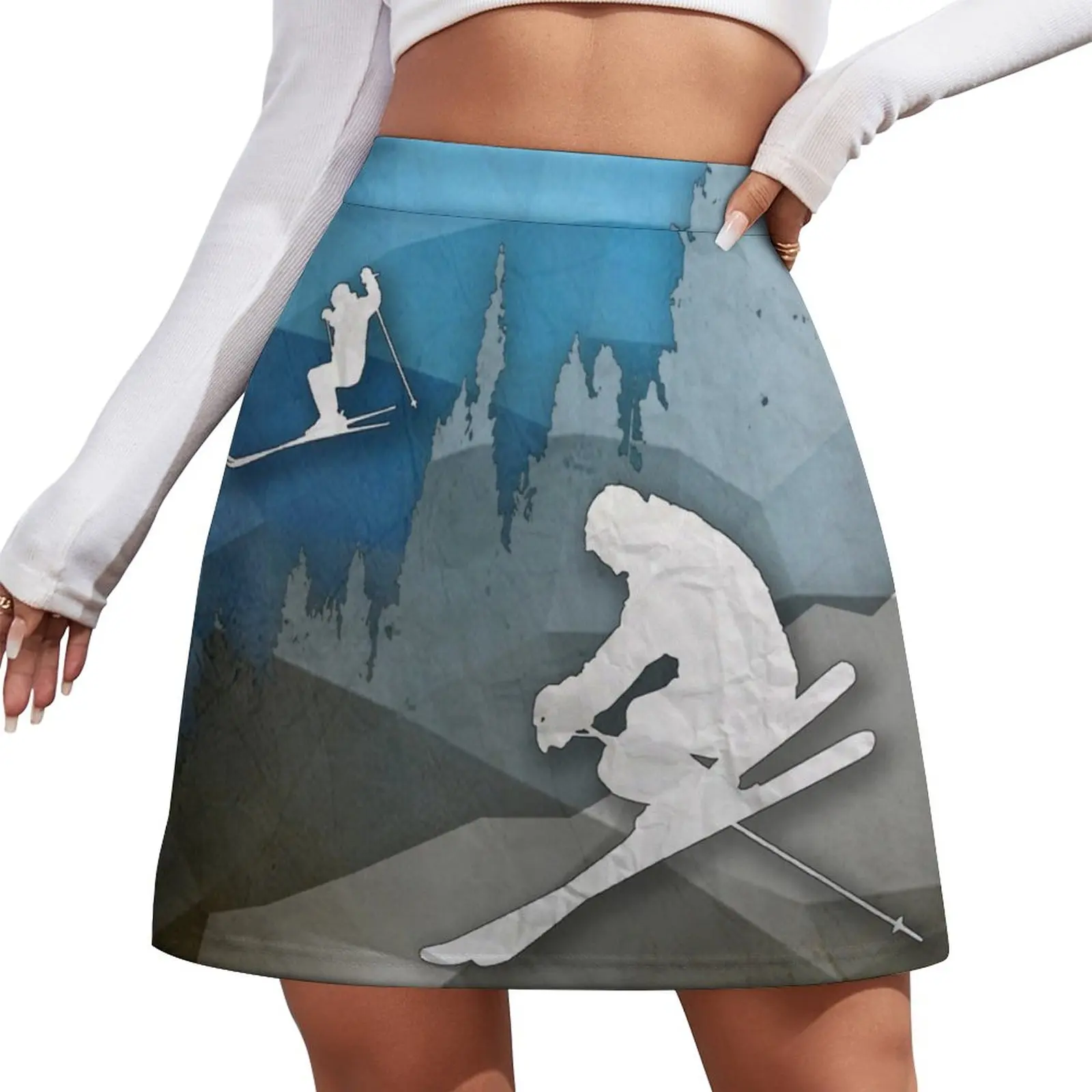 The Skiers Mini Skirt Short skirts cute skirt korean ladies summer