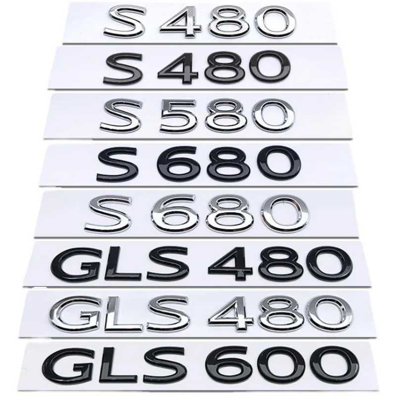 

Suitable for Mercedes Benz Maybach rear emblem S480 S580S680 GLS480 600 digital master label labeling