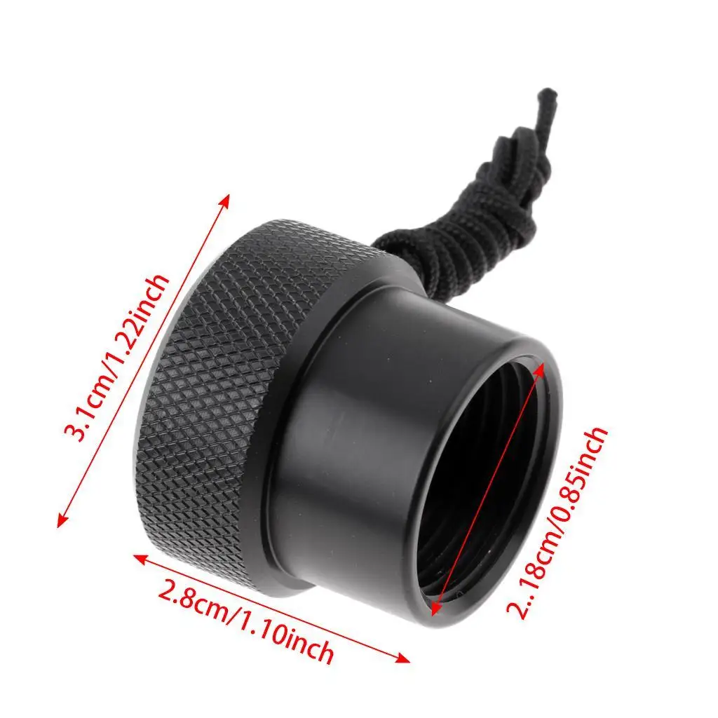Scuba Diving Threaded Dust Plug DIN Regulator Cap ABS Material for Diving Gear Single Tank Adapter Accessories