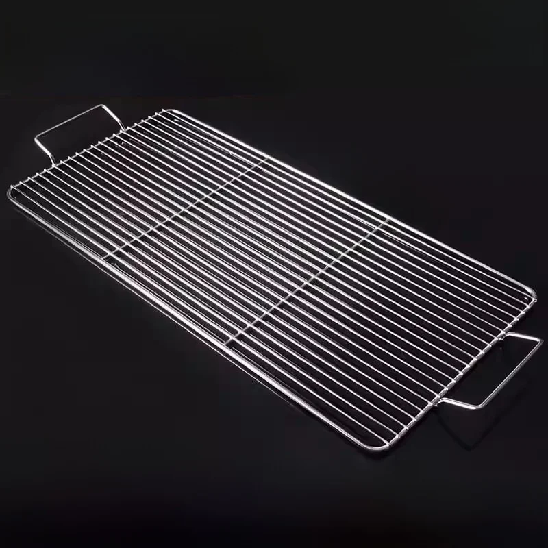 

Утолщенная решетка для гриля из нержавеющей стали 304, прямоугольная, для мяса, плотная сетка, аксессуары для барбекю